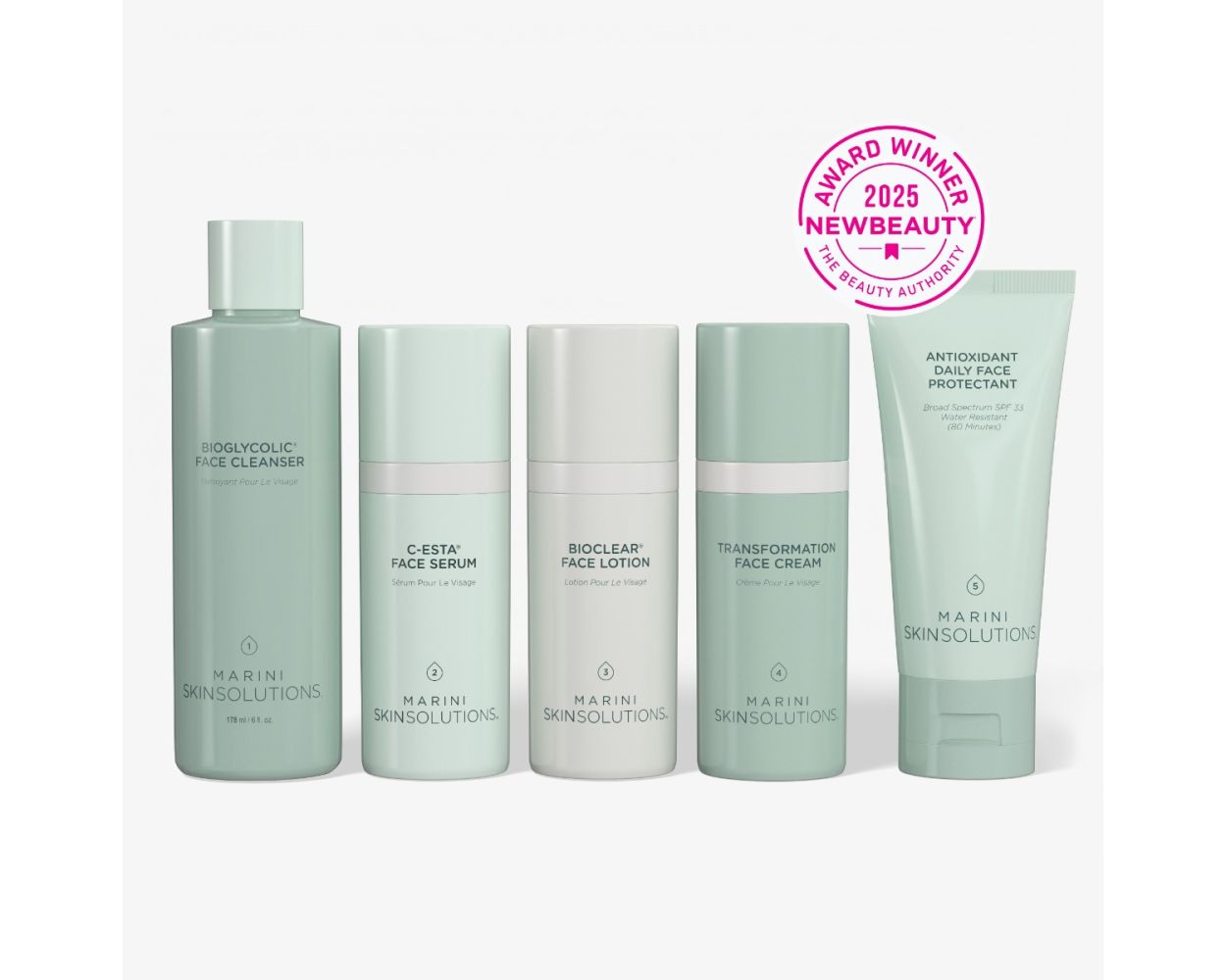 Marini Skin Solutions Skincare Management System with Untinted SPF 33